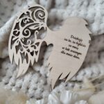 Skrzydełka do makramy drewniane 12cmx12cm M109