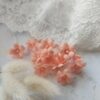 Kwiaty mini z tkaniny 5szt morela 1,5cm K99