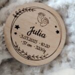 Drewniana tabliczka do makramy 7cm N522 50 znaków