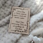 Drewniana tabliczka do makramy 9cm6,5cm N526