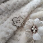 Serduszko do makramy z białego HDF 2,5cm H161