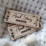 Drewniana tabliczka do makramy 8cmx3cm N527