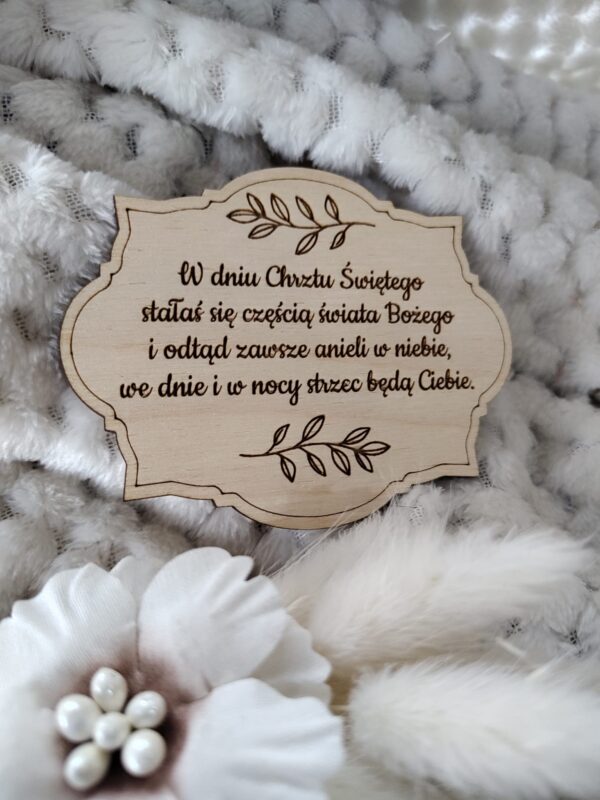 Drewniana tabliczka do makramy 6,5cmx5cm N523