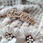 Drewniana tabliczka do makramy 8,5cmx3cm N531