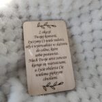 Drewniana tabliczka do makramy 8cmx5cm N532