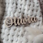 Drewniany napis do makramy imię 15 znaków P84