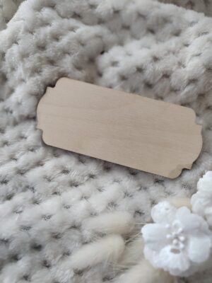 Drewniana tabliczka do makramy 11x4,5cm 200 znaków P88