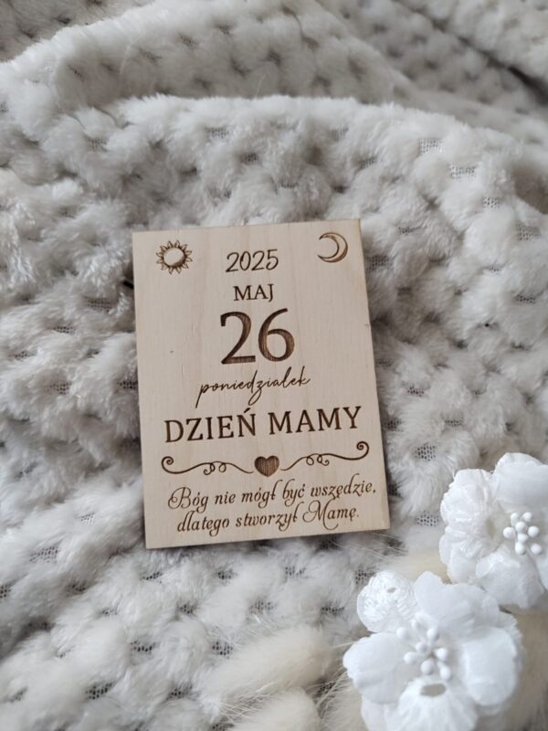 Drewniana tabliczka do makramy 8x6 cm N536