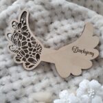 Drewniane skrzydełka do makramy 14x9 cm N541