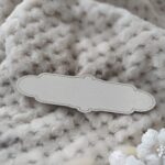 Tabliczka do makramy z HDF 12,5x3,5cm  H172  150 znaków