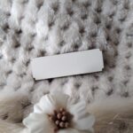 Drewniana tabliczka do makramy 5,5cmx1,5cm 10 znaków N543