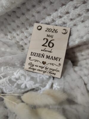 Drewniana tabliczka do makramy 8cm x 6cm N536