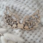 Skrzydełka do makramy drewniane 12cm x 7cm n545