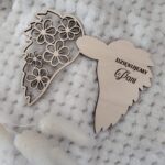 Skrzydełka do makramy drewniane 14cm x 10cm N548