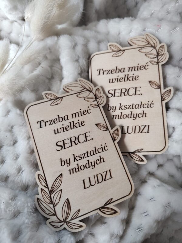 Drewniana tabliczka z grawerem 11cmx8cm N553