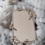 Drewniana tabliczka z tekstem 11cmx8cm 200 znaków N555