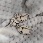 Drewniana czapka absolwenta 4cmx2cm N557