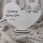 Baza stojak do makramy serce  20cmx15cm HDF H199