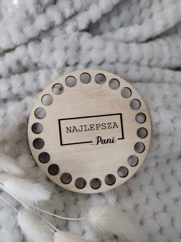 Baza pod kubek z makramy do szydełkowania 10cm N560