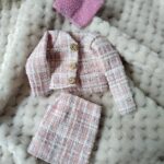 Ubranka dla lalek z makramy różowe 6