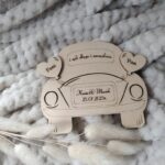 Drewniana tabliczka personalizowana auto 10cm x 8cm 40 znaków P91