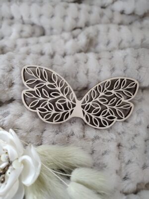 Skrzydełka do makramy drewniane 10cm x4,7cm  N572