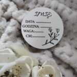 Tabliczka do makramy z HDF 6cm 50 znaków H237