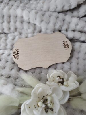 Tabliczka do makramy sklejka 10cm x 6cm 300 znaków N578