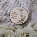 Tabliczka do makramy sklejka  6cm 50 znaków N579