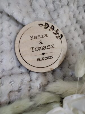 Tabliczka do makramy sklejka  6cm 50 znaków N580