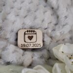 Tabliczka scrapka do makramy sklejka 3cm x 2,5cm  10 znaków N596