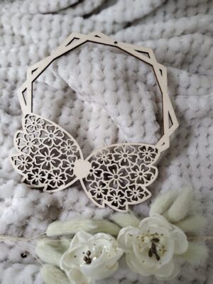 Baza skrzydełka do makramy drewniane 16cm  N590