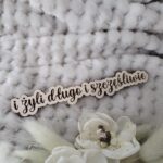 Tabliczka scrapka do makramy sklejka 12cm x 2cm N593