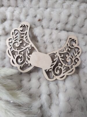 Skrzydełka do makramy drewniane 12cm x 7cm  N618