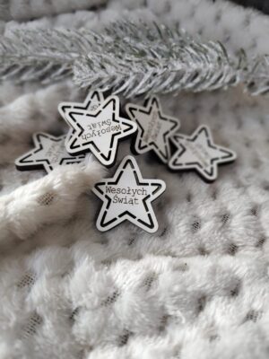 Tabliczka do makramy z HDF 3cm gwiazdka  H244