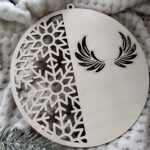 Baza do makramy drewniana 19cm  N647