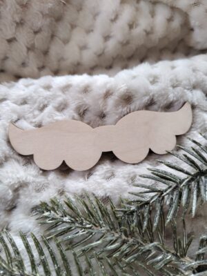 Skrzydełka do makramy drewniane 10cm x 3cm  N633