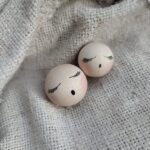 Drewniane główki do aniołka z makramy B19