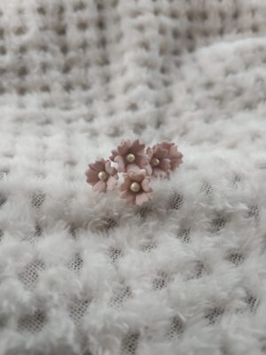 Mini kwiatki cappuccino 5 szt 1,5cm K141