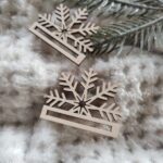 Drewniana zakładka do makramy 5,5cm x 4cm N692