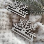 Zakładka do makramy półbombka z HDF 7cm x 5cm H284