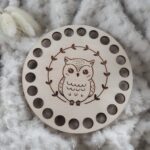 Baza pod kubek z makramy dla nauczyciela 10cm N696