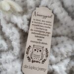 Drewniana zakładka do makramy chwost 13,5cm x 4,5cm N701