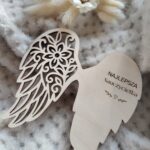 Skrzydła do makramy drewniane 12cm x 11cm  N706