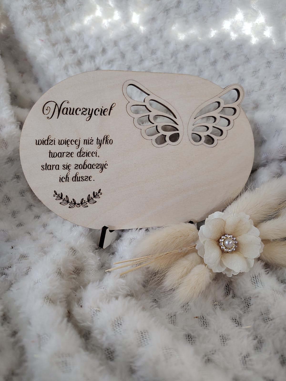 Baza stojak do makramy drewniana 14cm x 9cm N715