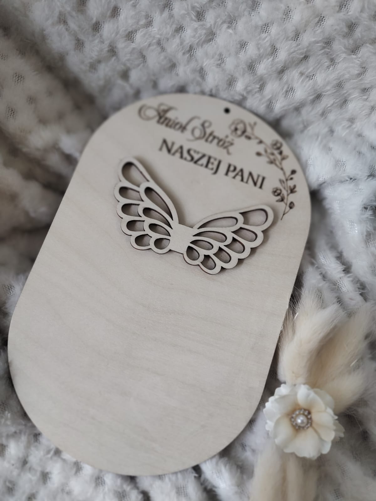 Baza stojak do makramy drewniana 13cm x 20cm N716 - obrazek 2