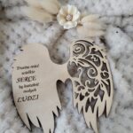 Drewniane skrzydła dla anioła 12cm x 12cm m115