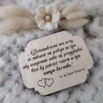 Tabliczka do makramy ze sklejki 8cm x 6,5cm  N724