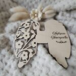 Skrzydła do makramy drewniane 11cm x 12cm  N730