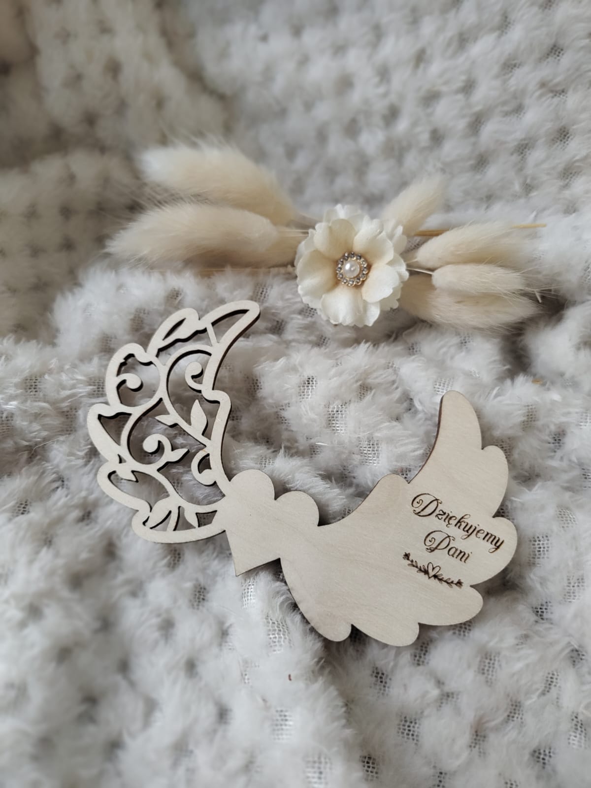 Skrzydła do makramy drewniane 11cm x 6,5cm N729